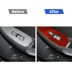 Car Carbon Fiber Vice Driving Side Door Lift Control Decorative Sticker for Nissan 370Z / Z34 2009-, Left Drive, Vice Driving Side Lift Control, Left Drive