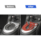 2 in 1 Car Carbon Fiber Automatic Gear Shifting Transmission Panel Decorative Sticker for Nissan 370Z / Z34 2009-, Right Drive, Automatic Gear Shifting Transmission Panel, Right Drive