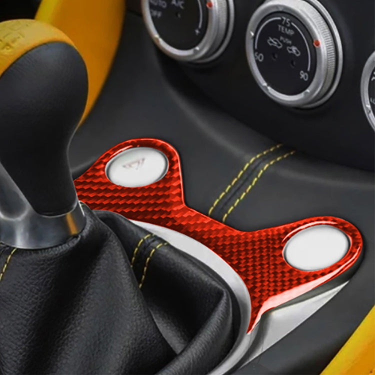 Car Carbon Fiber Manual Gear Panel Decorative Sticker for Nissan 370Z / Z34 2009-, Left and Right Drive Universal, Manual Gear Panel
