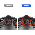 Car Carbon Fiber Speed Dashboard Decorative Sticker for Nissan 370Z / Z34 2009-, Left and Right Drive Universal, Speed Dashboard