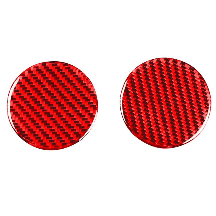 Car Carbon Fiber Water Cup Holder Mat Decorative Sticker for Chevrolet Camaro 2016-2019, Left and Right Drive Universal, Water Cup Holder Mat