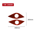 Car Carbon Fiber Rear Horn Decorative Sticker for Chevrolet Camaro 2017-2019, Left and Right Drive Universal, Rear Horn