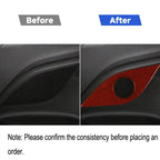 Car Carbon Fiber Rear Horn Decorative Sticker for Chevrolet Camaro 2017-2019, Left and Right Drive Universal, Rear Horn