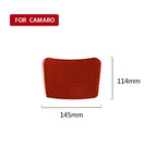 Car Carbon Fiber Rear Storage Box Decorative Sticker for Chevrolet Camaro 2017-2019, Left and Right Drive Universal, Rear Storage Box