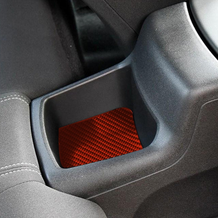 Car Carbon Fiber Rear Storage Box Decorative Sticker for Chevrolet Camaro 2017-2019, Left and Right Drive Universal, Rear Storage Box