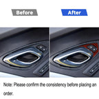 Car Carbon Fiber Inside Door Lock Decorative Sticker for Chevrolet Camaro 2017-2019, Left and Right Drive Universal, Inside Door Lock