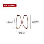 Car Carbon Fiber Inside Door Handle Decorative Sticker for Chevrolet Camaro 2017-2019, Left and Right Drive Universal, Inside Door Handle