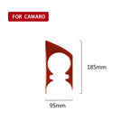Car Carbon Fiber Water Cup Holder Panel Decorative Sticker for Chevrolet Camaro 2017-2019, Left Drive, Water Cup Holder Panel