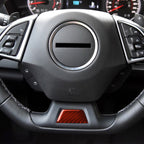 Car Carbon Fiber Below Steering Wheel Decorative Sticker for Chevrolet Camaro 2017-2019, Left and Right Drive Universal, Below Steering Wheel