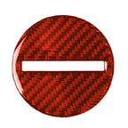 Car Carbon Fiber Steering Wheel Logo Decorative Sticker for Chevrolet Camaro 2017-2019, Left and Right Drive Universal, Steering Wheel Logo