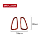 Car Carbon Fiber Dashboard Air Outlet Decorative Sticker for Chevrolet Camaro 2017-2019, Left and Right Drive Universal, Dashboard Air Outlet