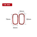 Car Carbon Fiber Air Outlet Frame Decorative Sticker for BMW Mini F60, Left and Right Drive Universal, Air Outlet Frame