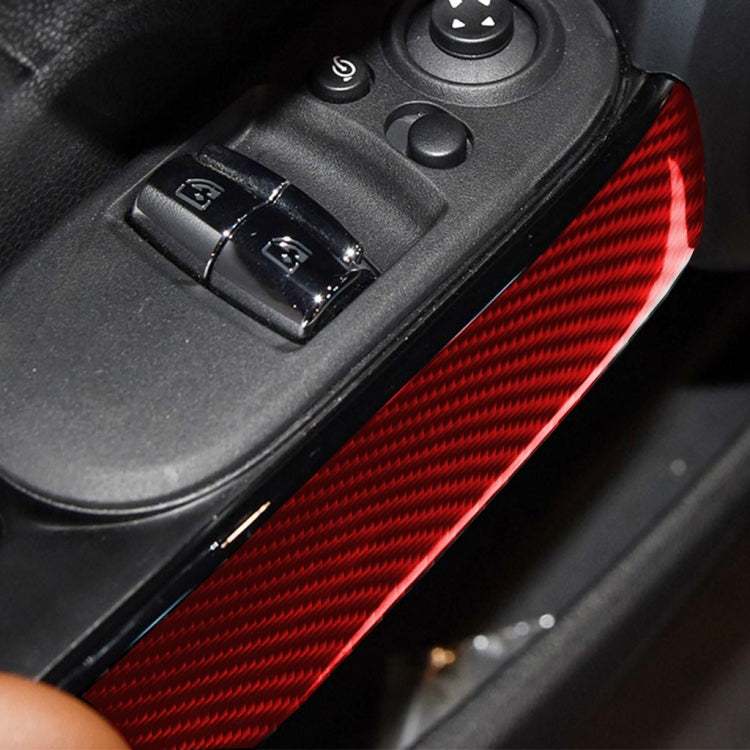 Car Carbon Fiber Door Handle Cover Decorative Sticker for BMW Mini F56, Left and Right Drive Universal, Door Handle Cover