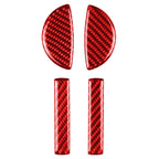 4 in 1 Car Carbon Fiber Door Handle Decorative Sticker for BMW Mini Cooper Clubman Countryman  F55 F54 F60, Left and Right Drive Universal, 4 in 1 Door Handle