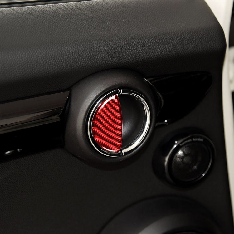 4 in 1 Car Carbon Fiber Door Handle Decorative Sticker for BMW Mini Cooper Clubman Countryman  F55 F54 F60, Left and Right Drive Universal, 4 in 1 Door Handle