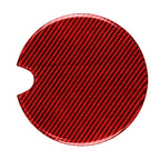 Car Carbon Fiber Fuel Tank Cap Decorative Sticker for BMW Mini, Left and Right Drive Universal, Fuel Tank Cap