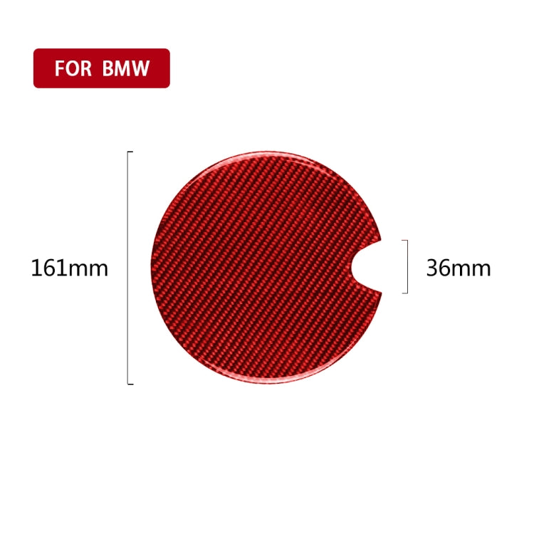 Car Carbon Fiber Fuel Tank Cap Decorative Sticker for BMW Mini, Left and Right Drive Universal, Fuel Tank Cap
