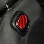 Car Carbon Fiber Seat Back Handle Decorative Sticker for BMW Mini One Cooper F55 F56, Left and Right Drive Universal, Seat Back Handle
