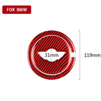 2 in 1 Car Carbon Fiber Steering Wheel Decorative Sticker for BMW Mini R55 R56 Countryman R60 Paceman R61 2007-2013, Left and Right Drive Universal, Steering Wheel R