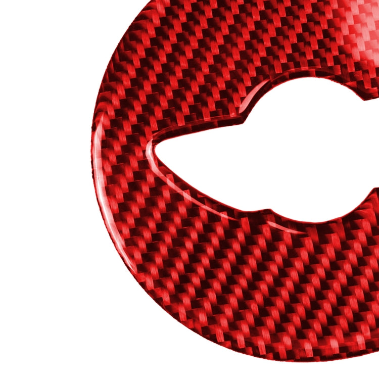 Car Carbon Fiber Steering Wheel Logo Decorative Sticker for BMW Mini R55 R56 Countryman R60 Paceman R61 2007-2013, Left and Right Drive Universal, Steering Wheel Logo R