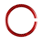 Car Carbon Fiber Steering Wheel Ring Decorative Sticker for BMW Mini R55 R56 Countryman R60 Paceman R61 2007-2013, Left and Right Drive Universal, Steering Wheel Ring