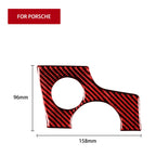 Car Carbon Fiber Key Hole Decorative Sticker for Porsche Panamera, Left Drive, Key Hole