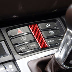 Car Carbon Fiber Gear Button Decorative Sticker for Porsche Macan 2014-2021, Left and Right Drive Universal, Gear Button A