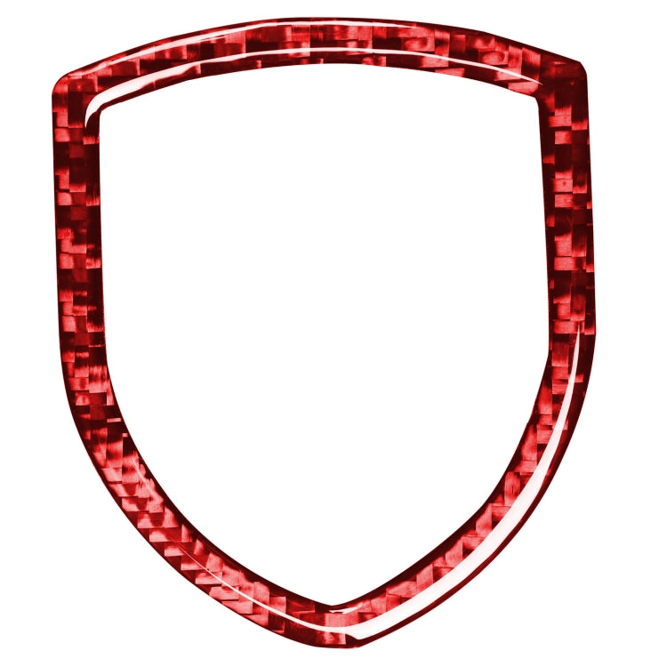 Car Carbon Fiber Steering Wheel Logo Decorative Sticker for Porsche Macan 2014-2021, Left and Right Drive Universal, Steering Wheel Logo