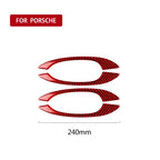 Car Carbon Fiber Outside Door Handle Decorative Sticker for Porsche Macan 2014-2021, Left and Right Drive Universal, Outside Door Handle