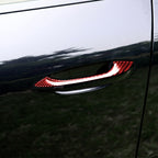 Car Carbon Fiber Outside Door Handle Decorative Sticker for Porsche Macan 2014-2021, Left and Right Drive Universal, Outside Door Handle