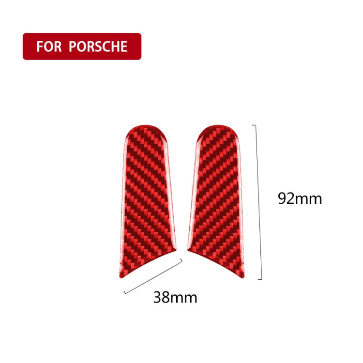 Car Carbon Fiber Rearview Mirror Decorative Sticker for Porsche Macan 2014-2021, Left and Right Drive Universal, Rearview Mirror