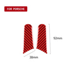 Car Carbon Fiber Rearview Mirror Decorative Sticker for Porsche Macan 2014-2021, Left and Right Drive Universal, Rearview Mirror