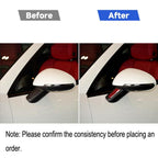 Car Carbon Fiber Rearview Mirror Decorative Sticker for Porsche Macan 2014-2021, Left and Right Drive Universal, Rearview Mirror