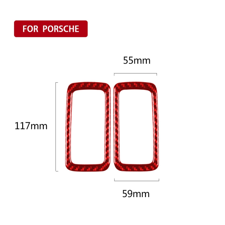 Car Carbon Fiber Rear Dome Light Panel Decorative Sticker for Porsche Macan 2014-2021, Left and Right Drive Universal, Rear Dome Light Panel D