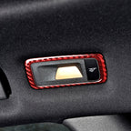 Car Carbon Fiber Rear Dome Light Panel Decorative Sticker for Porsche Macan 2014-2021, Left and Right Drive Universal, Rear Dome Light Panel D