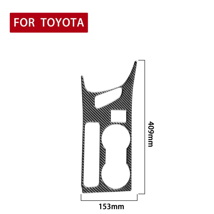Car Carbon Fiber Rear Water Cup Holder Panel B Decorative Sticker for Toyota Corolla / Levin 2014-2018, Left Drive, Rear Water Cup Holder Panel B, Left Drive