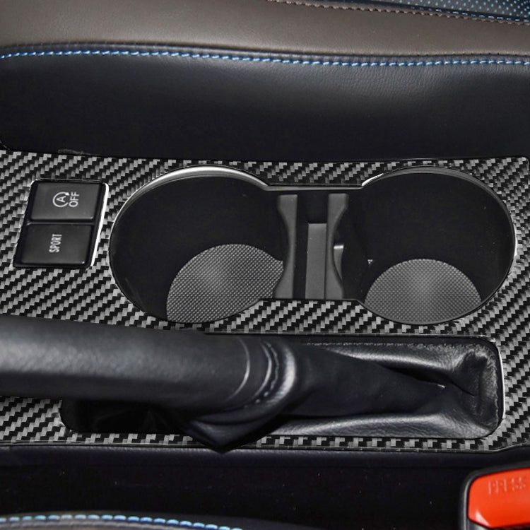 Car Carbon Fiber Rear Water Cup Holder Panel B Decorative Sticker for Toyota Corolla / Levin 2014-2018, Left Drive, Rear Water Cup Holder Panel B, Left Drive