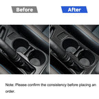 Car Carbon Fiber Rear Water Cup Holder Panel B Decorative Sticker for Toyota Corolla / Levin 2014-2018, Left Drive, Rear Water Cup Holder Panel B, Left Drive