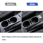 Car Carbon Fiber Rear Water Cup Holder Panel A Decorative Sticker for Toyota Corolla / Levin 2014-2018, Right Drive, Rear Water Cup Holder Panel A, Right Drive