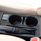 Car Carbon Fiber Rear Water Cup Holder Panel A Decorative Sticker for Toyota Corolla / Levin 2014-2018, Left Drive, Rear Water Cup Holder Panel A, Left Drive
