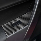 Car Carbon Fiber Window Lift Decorative Sticker for Toyota Corolla / Levin 2014-2018, Right Drive, Window Lift, Right Drive