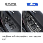 Car Carbon Fiber Window Lift Decorative Sticker for Toyota Corolla / Levin 2014-2018, Right Drive, Window Lift, Right Drive