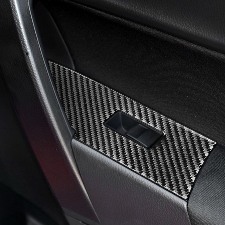 Car Carbon Fiber Window Lift Decorative Sticker for Toyota Corolla / Levin 2014-2018, Left Drive, Window Lift, Left Drive