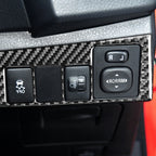 Car Carbon Fiber Headlight Switch Decorative Sticker for Toyota Corolla / Levin 2014-2018, Right Drive, Headlight Switch, Right Drive
