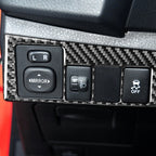 Car Carbon Fiber Headlight Switch Decorative Sticker for Toyota Corolla / Levin 2014-2018, Left Drive, Headlight Switch, Left Drive
