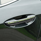 Car Carbon Fiber Door Outside Handle Decorative Sticker for Toyota Corolla / Levin 2014-2018, Left and Right Drive Universal, Door Outside Handle