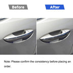 Car Carbon Fiber Door Outside Handle Decorative Sticker for Toyota Corolla / Levin 2014-2018, Left and Right Drive Universal, Door Outside Handle