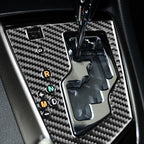Car Carbon Fiber Gear Panel Decorative Sticker for Toyota Corolla / Levin 2014-2018, Left Drive, Gear Panel, Left Drive (Carbon Fiber Black), Gear Panel, Left Drivee (Red)