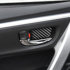 Car Carbon Fiber Inner Door Bowl Decorative Sticker for Toyota Corolla / Levin 2014-2018, Left and Right Drive Universal, Inner Door Bowl