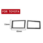 Car Carbon Fiber Dashboard Air Outlet Decorative Sticker for Toyota Corolla / Levin 2014-2018, Left and Right Drive Universal, Dashboard Air Outlet